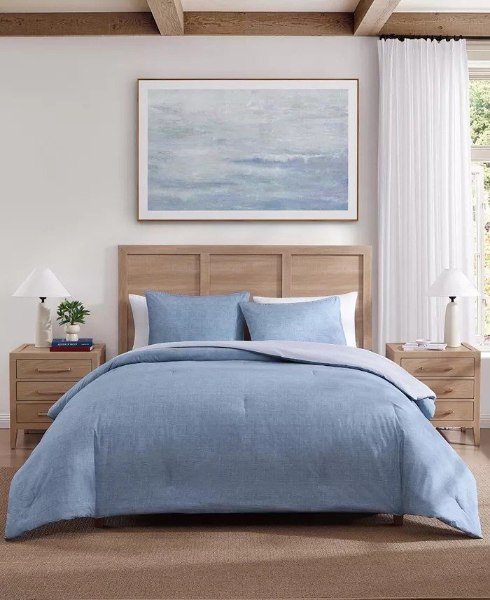 Tommy HilfigerClassic Texture Cotton 3-Pc. Comforter Set, Full/Queen