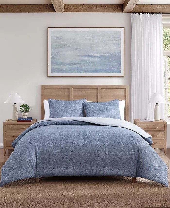 Tommy HilfigerClassic Texture Cotton 3-Pc. Comforter Set, King