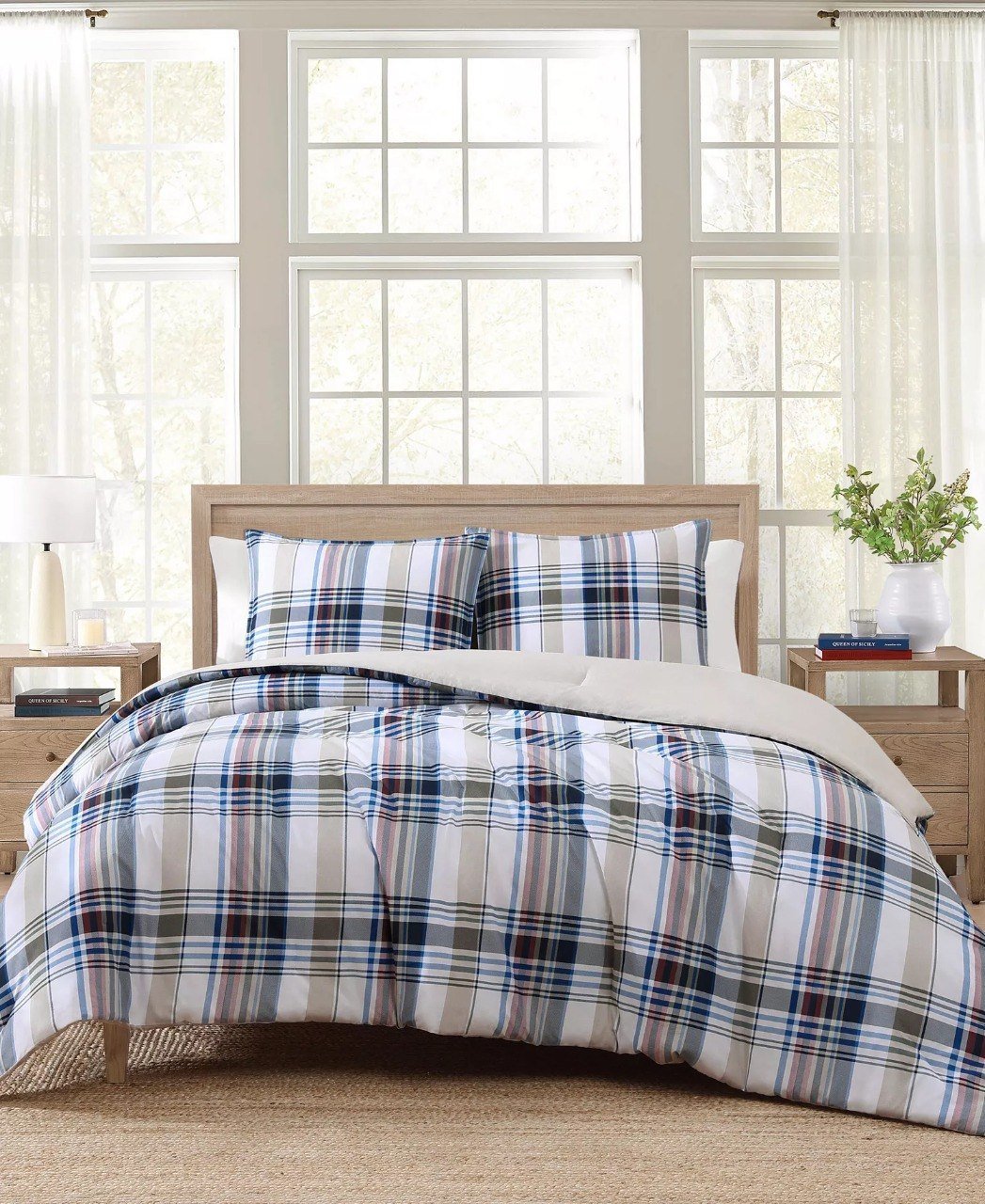 Tommy HilfigerWaterbury Plaid Cotton 3-Pc. Comforter Set, Full/Queen