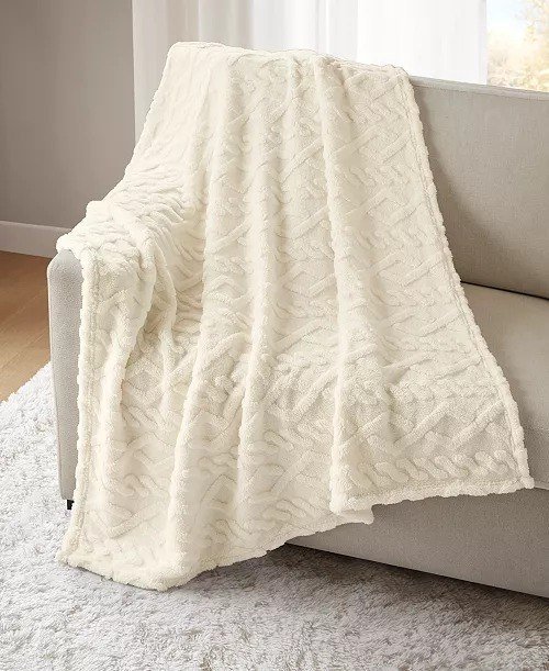 Premier ComfortCozy Cable Throw, 50 x 60