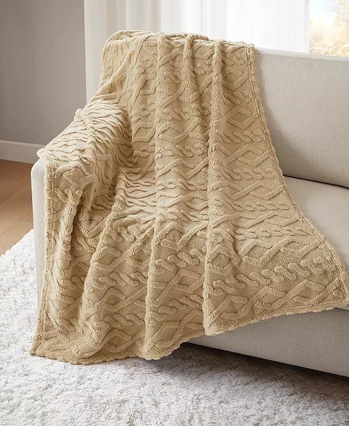 Premier ComfortCozy Cable Throw, 50 x 60
