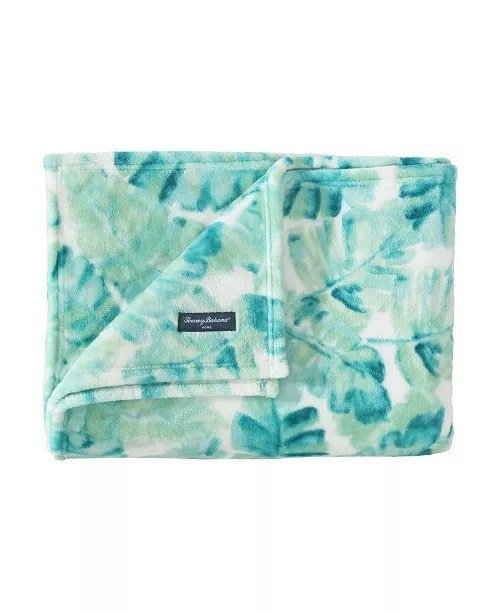 Tommy Bahama HomeUltra Soft Plush Fleece Throw, 70 x 50