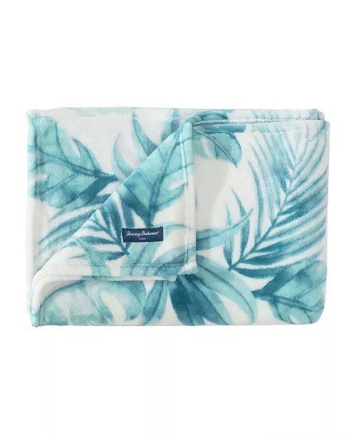 Tommy Bahama HomeUltra Soft Plush Fleece Throw, 70 x 50