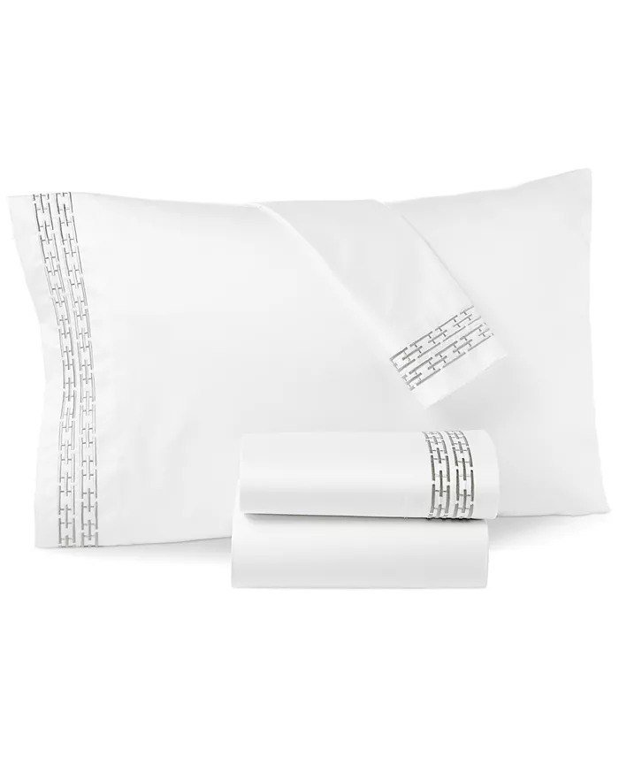 Hotel CollectionChain Links Embroidered 100