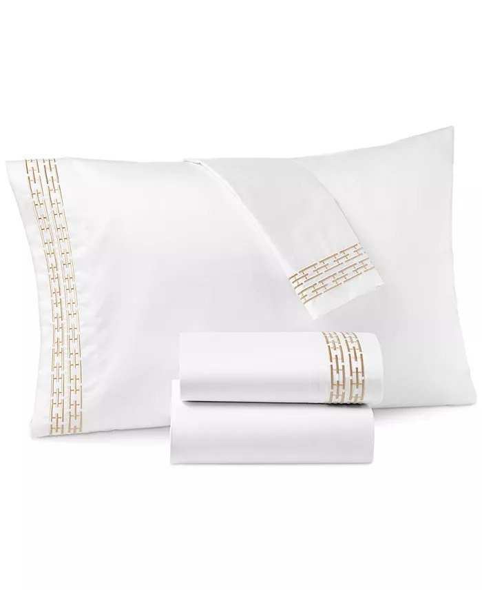 Hotel CollectionChain Links Embroidered 100