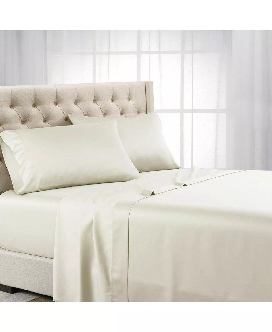 Egyptian Linens600 Thread Count Eucalyptus Tencel Lyocell 5 Piece Sheet Set, Split King