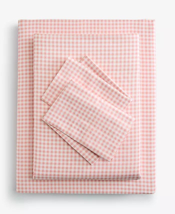 Arch StudioPrinted Cotton Sateen 3-Pc. Sheet Set, Twin, Exclusively for Macys