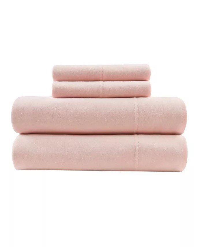 Intelligent DesignJersey-Knit Cotton Blend 4-Pc. Sheet Set, Queen