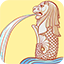 Famous Fountains - Merlion Fountain, Singapore