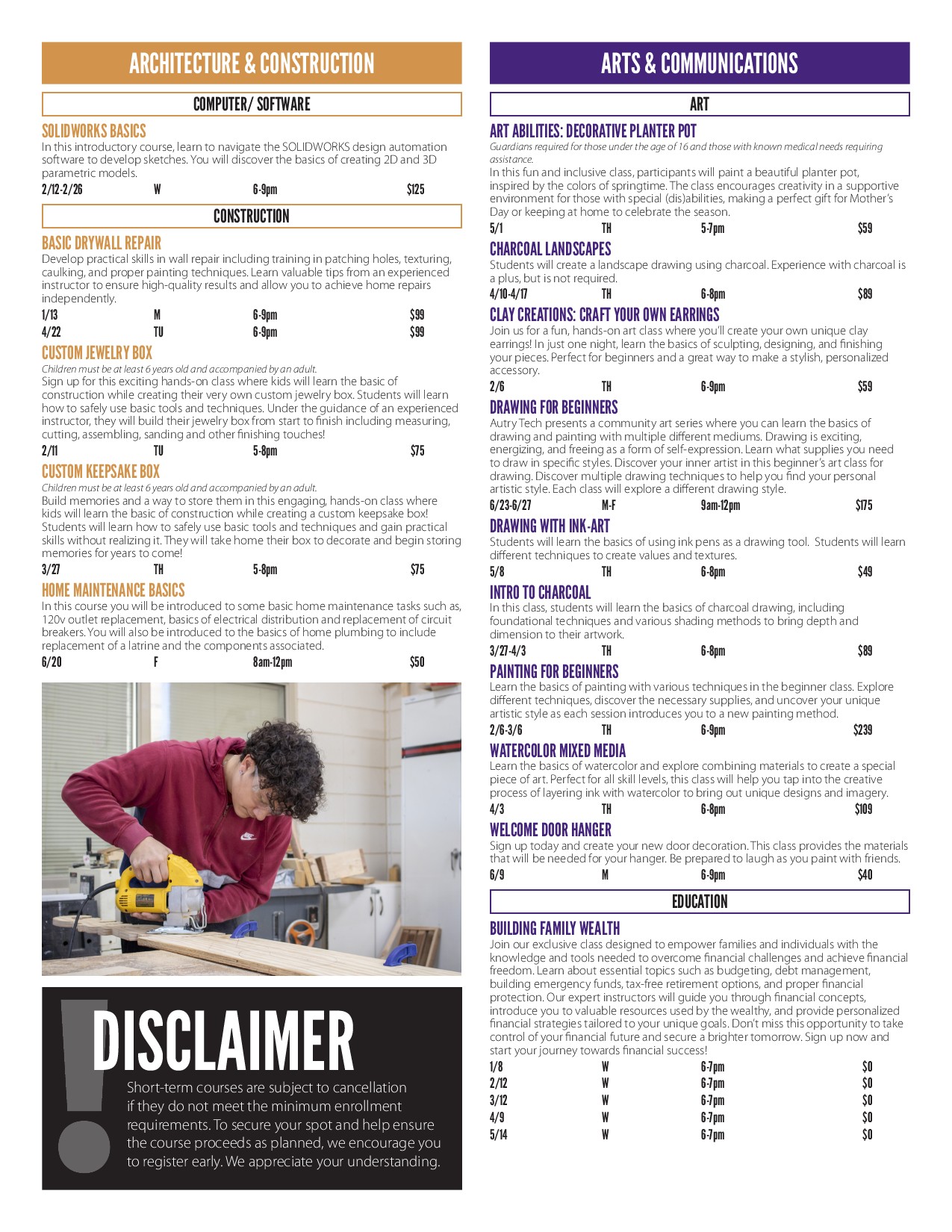 Short Term Courses Catalog Spring 2025.pdf Powered by