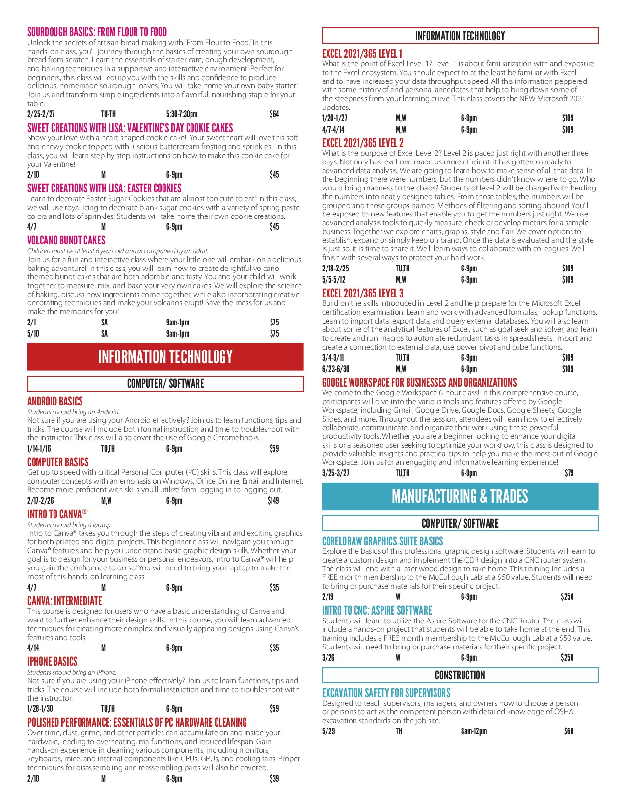 Short Term Courses Catalog Spring 2025.pdf Powered by