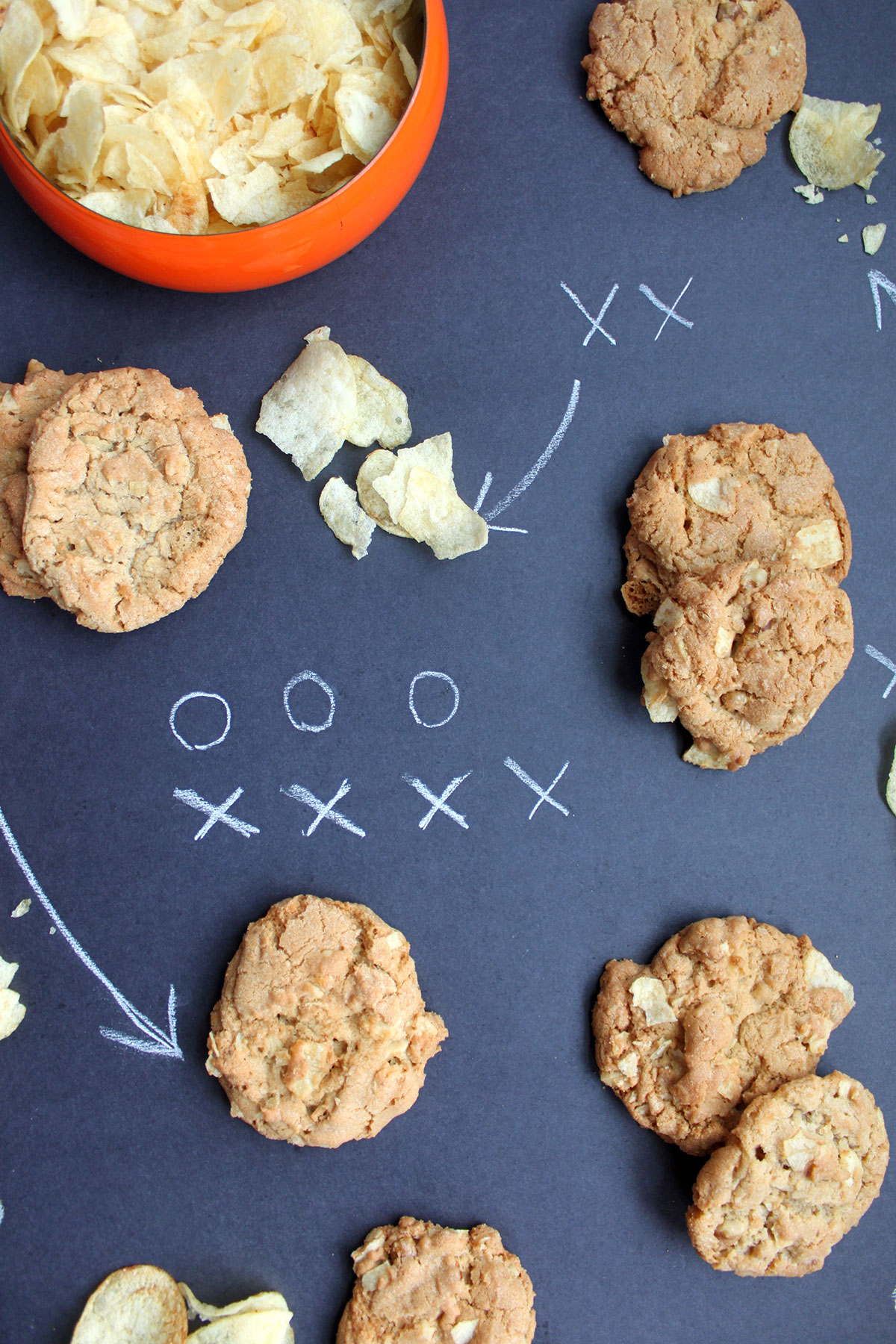 Potato Chip Cookies- Paint the Gown Red