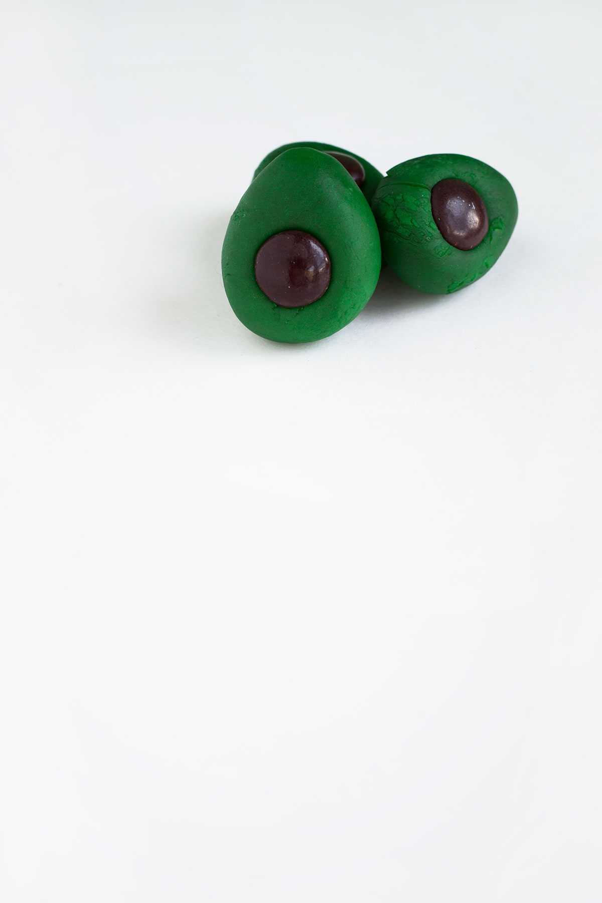 Mini Edible Avocado Cupcake Toppers- Paint the Gown Red