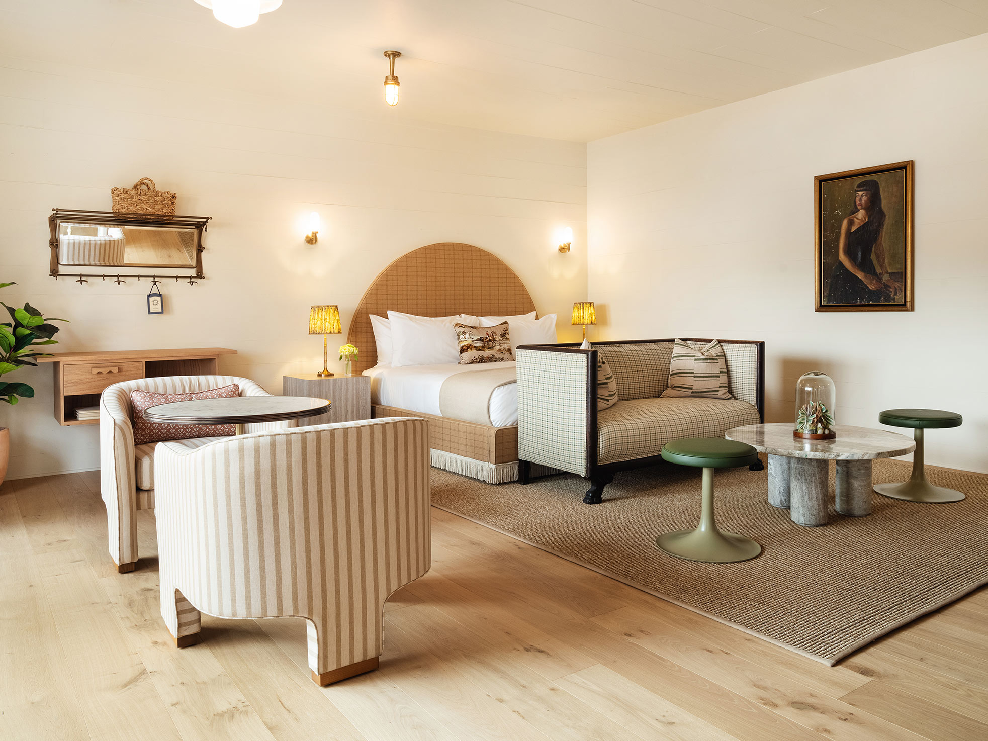 Suite bedroom area and seating area