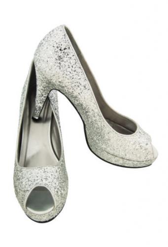 Zapatos Blancos Brillantes rubies