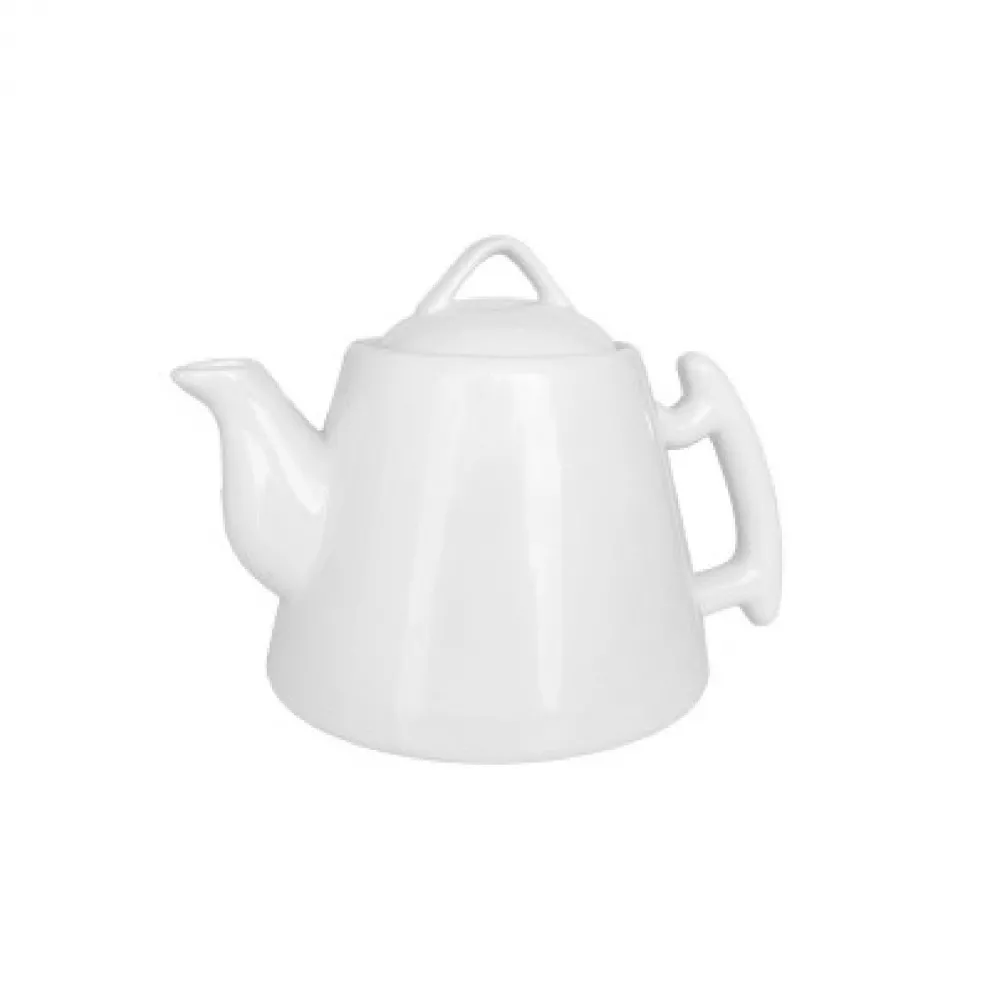 Tetera Porcelana Blanca Lisa - 700 ml 