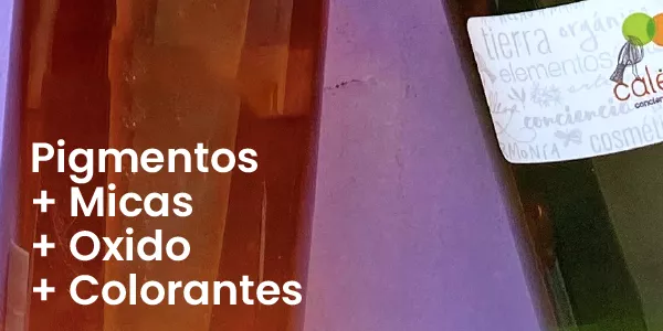 Pigmentos + Micas + Óxidos + Colorantes
