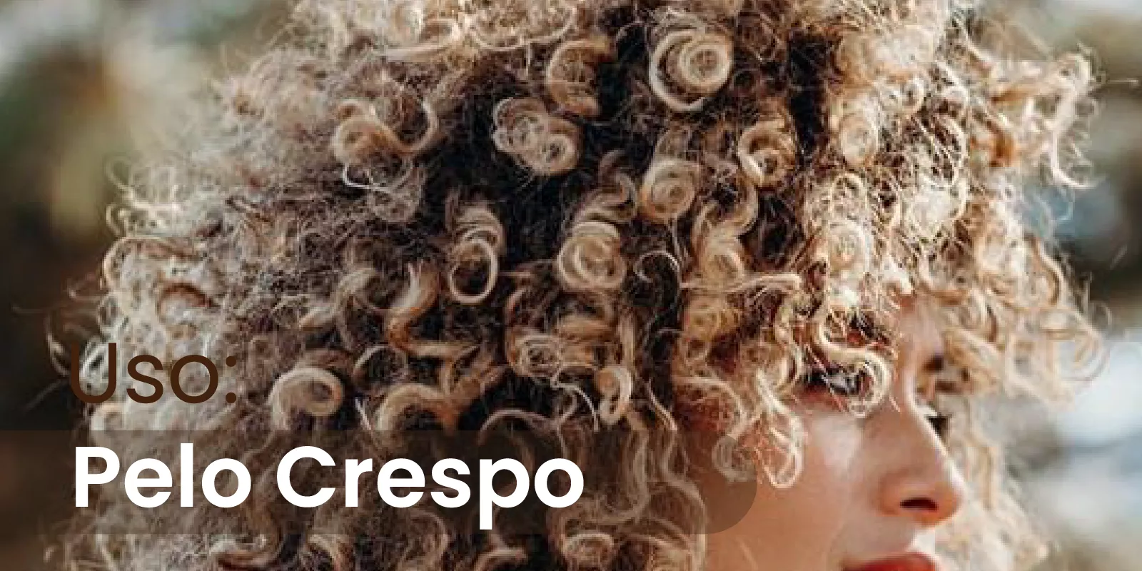 Uso: Cabello Rizado/Crespo