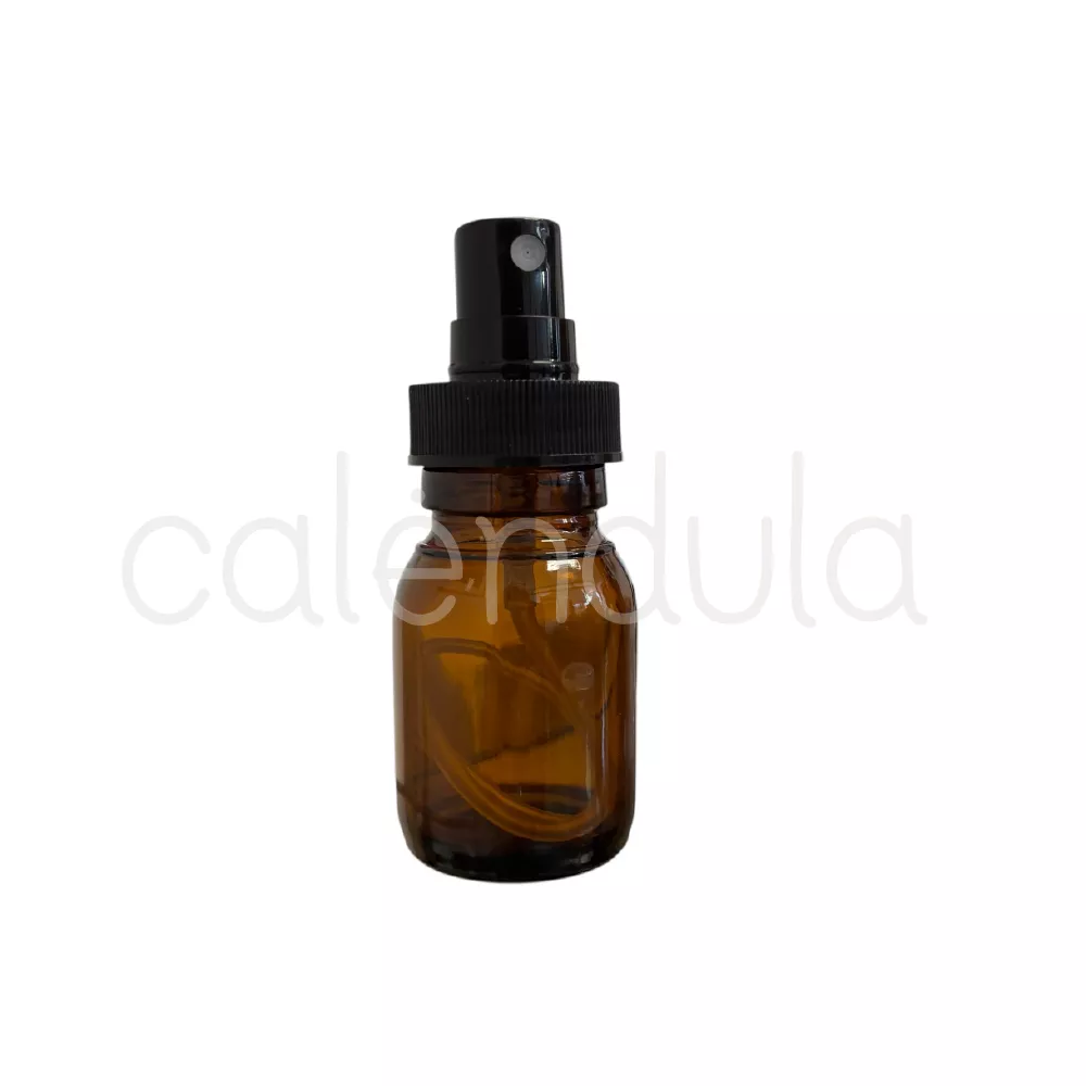 Pack Botella Vidrio Ámbar c/ Spray Negro 30 mL Pack 3 unidades