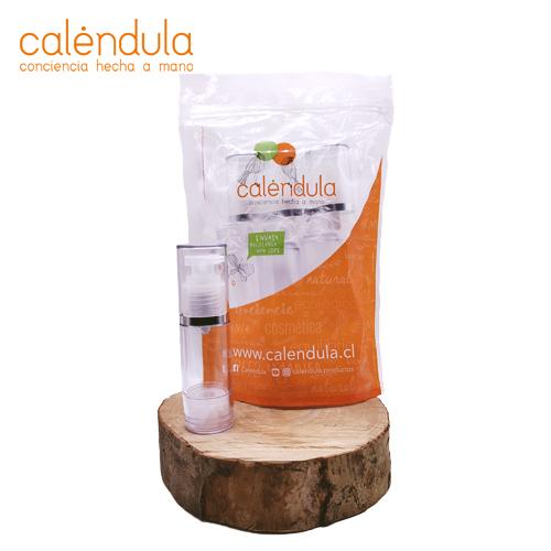 Pack Botella Airless Transparente Plástica  Pack 3 unid.