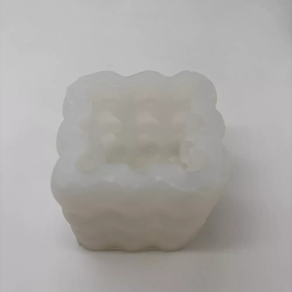 Molde Silicona 225 - Vela Bubble Cuadrada 