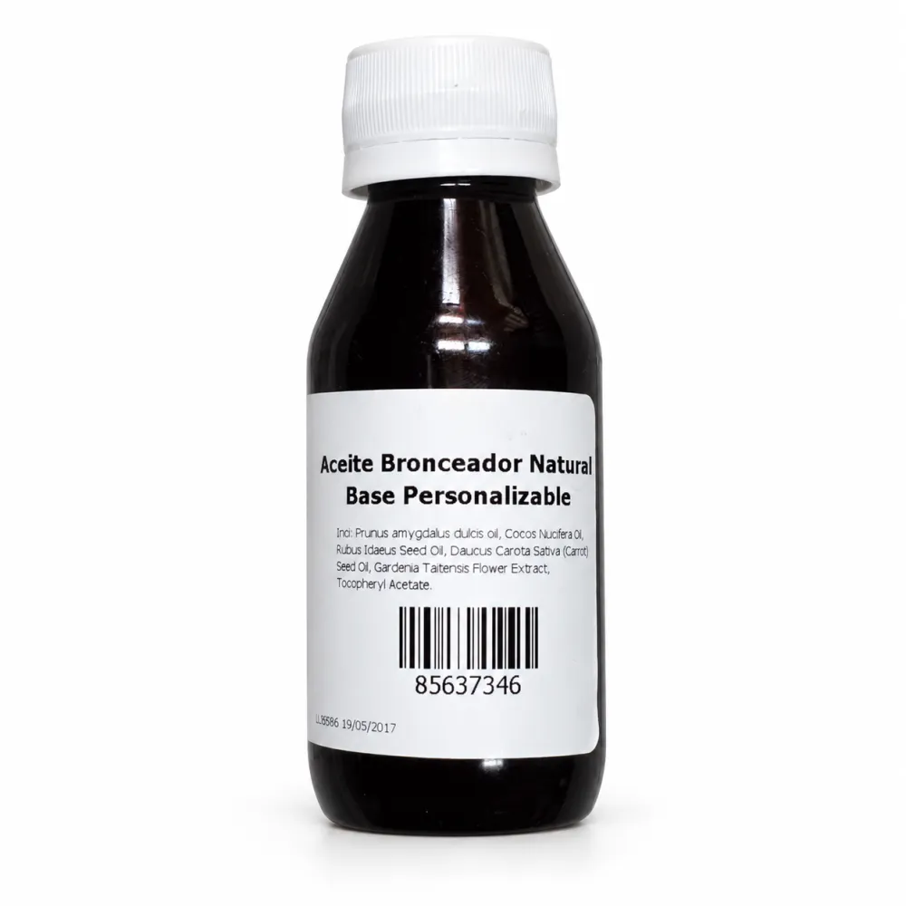 Aceite Bronceador Natural Base Personalizable Caléndula