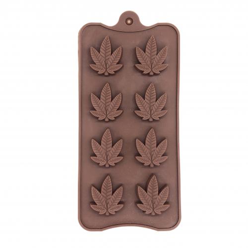 Molde Silicona 75 (hoja Marihuana) 