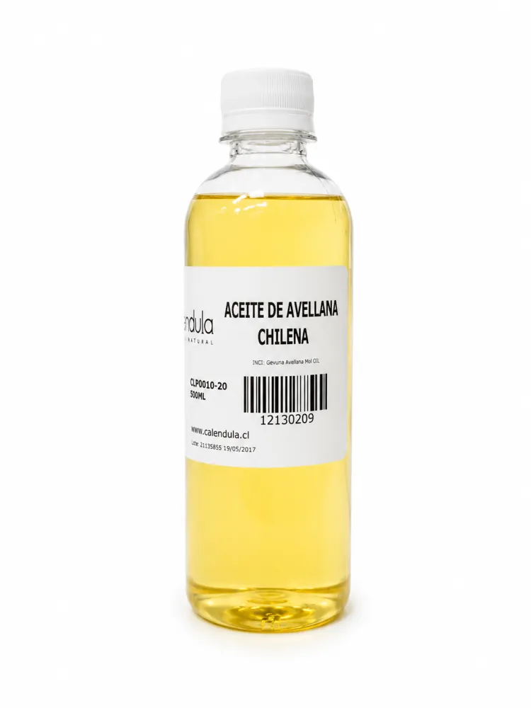 Aceite De Avellana Chilena Prensado en frío y Filtrado al Vacio