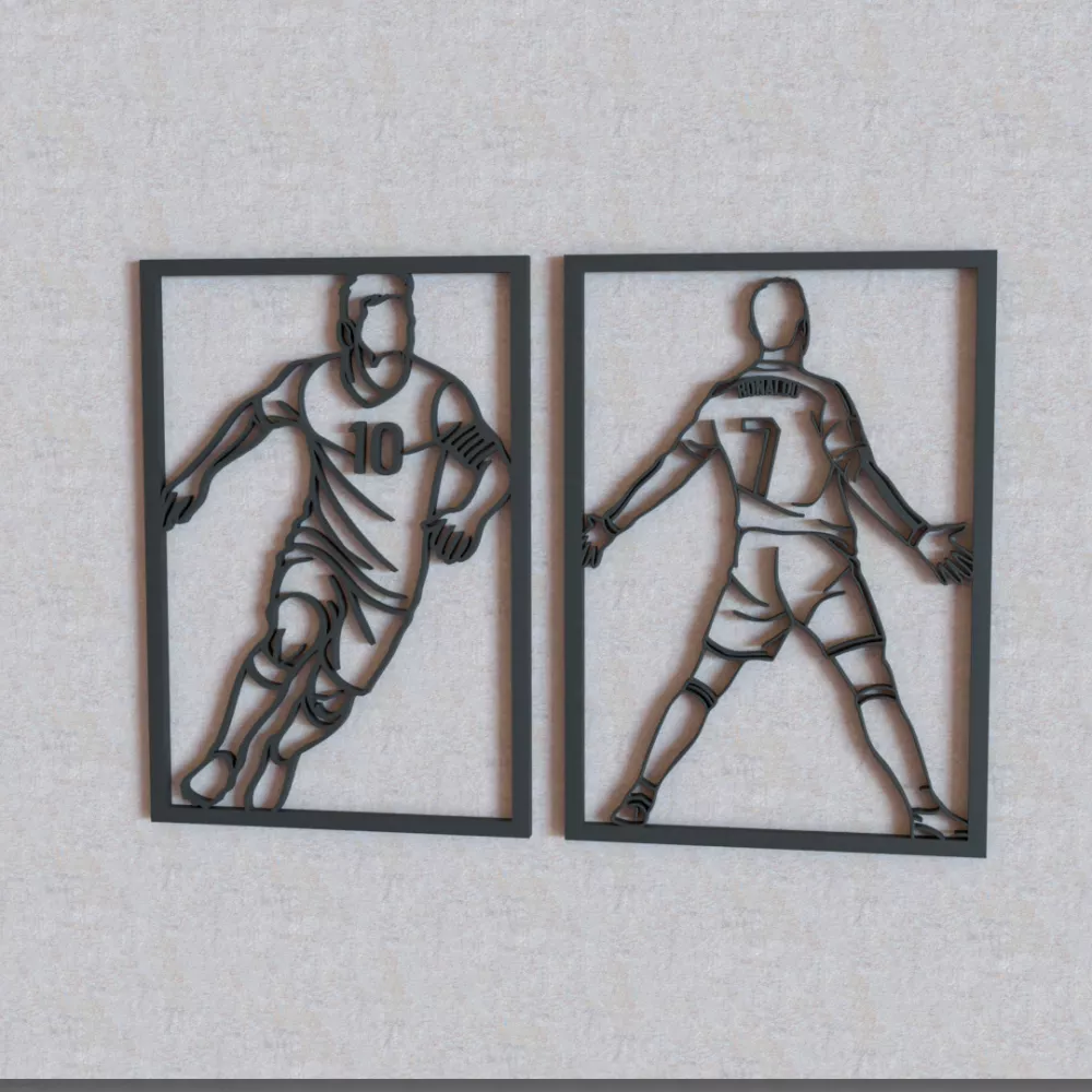 Cuadros Siluetas Jugadores 