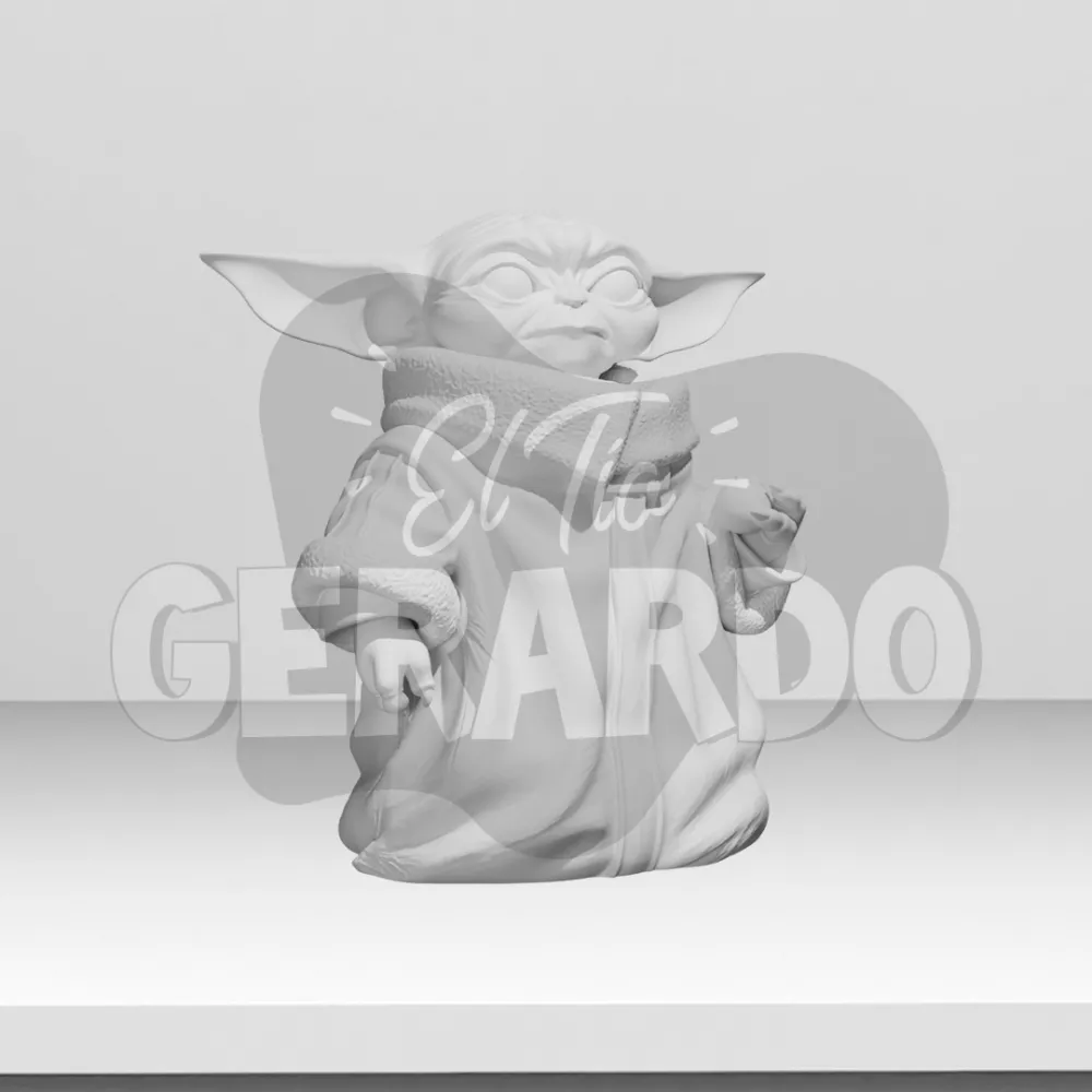 Figura Grogu Para Pintar 