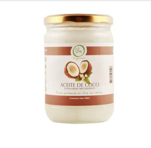 Aceite De Coco organico Extra Virgen 500 Ml Be Organics
