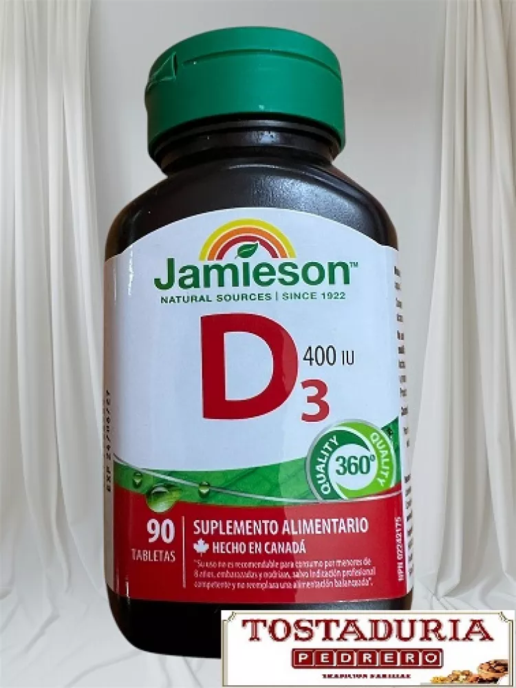 Vitamina D 400 Iu 90 Tabletas Jamieson