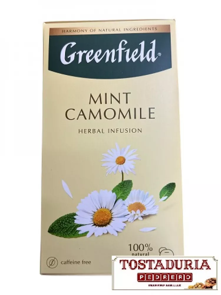 Te Greenfield Mint Camomille 20 Bol Greenfield