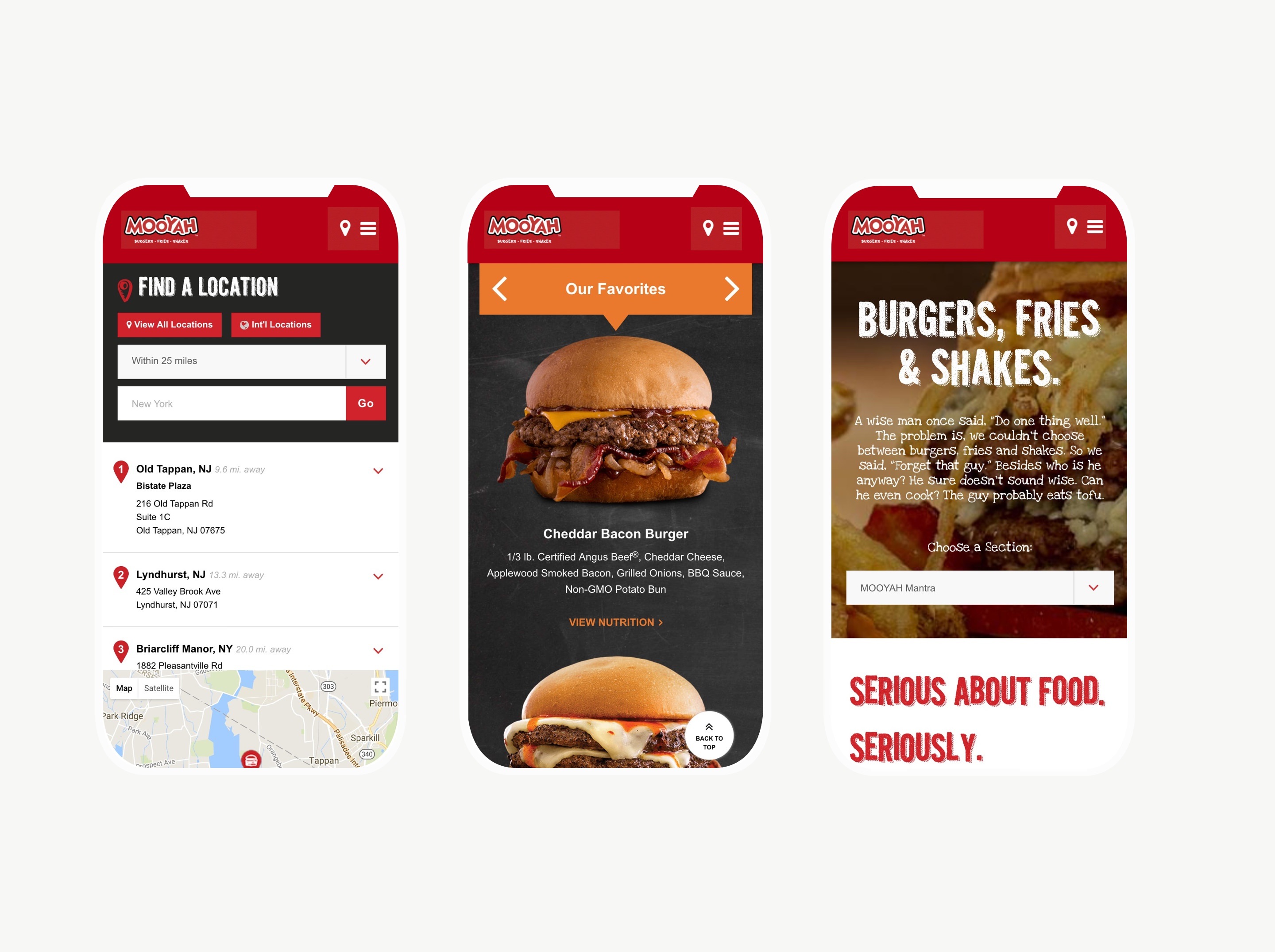 MOOYAH Burgers, Fries, and Shakes Mobile Designs MOOYAH Burgers, Fries, and Shakes Mobile Designs