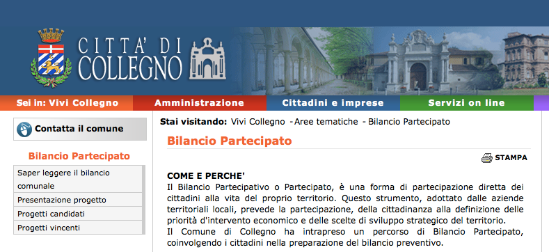 Collegno Participatory Report 2016 [Italian] – Participedia