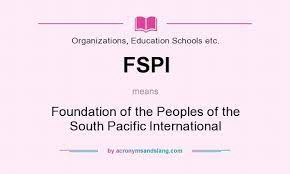 Foundation of the Peoples of the South Pacific International (FSPI ...