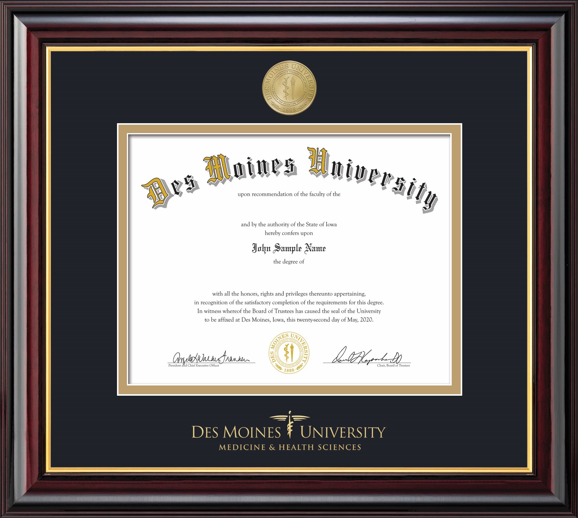 Campus Store Windsor Doctorate Diploma Frame with Medallion
