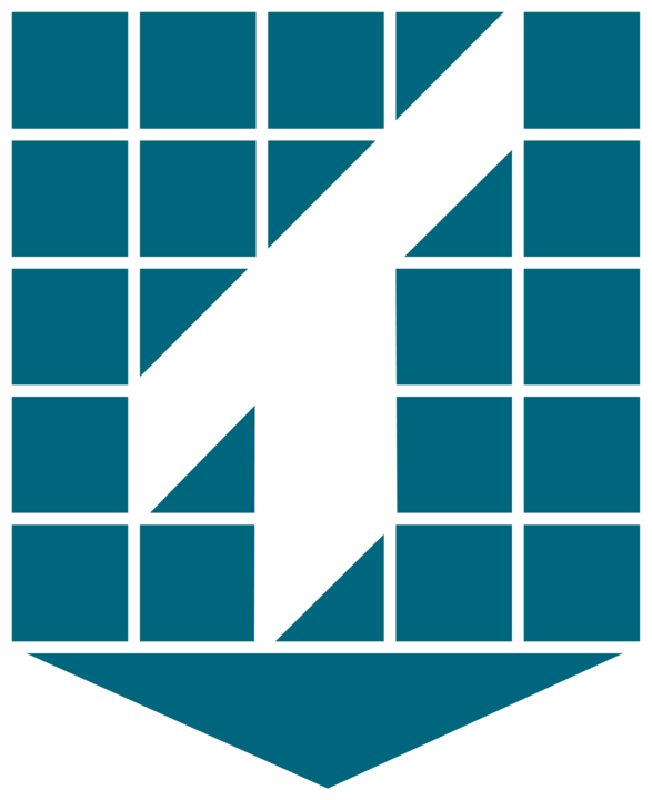 Blue map marker for parts and service locations