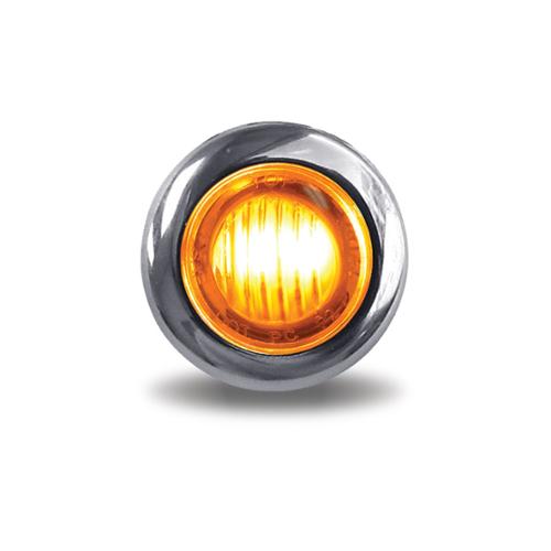 Amber Mini Button LED 2 Wire