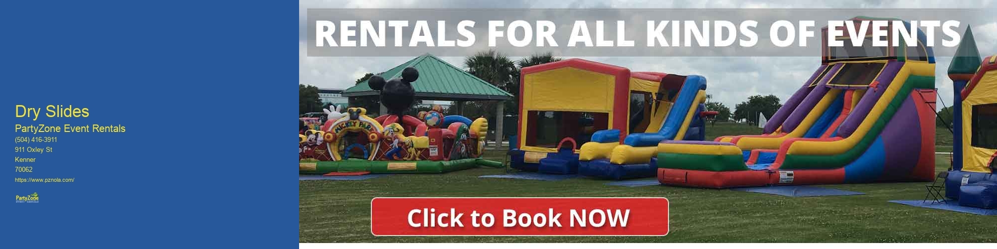 Dry Slides PartyZone Event Rentals Dry Slides