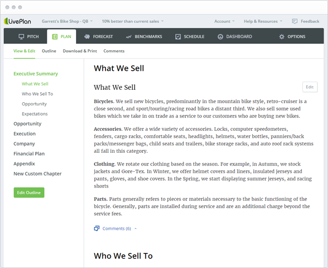 What we sell
