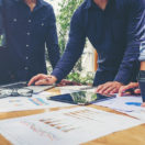 small business team addressing project planning