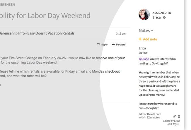email cc notes collaboration