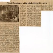 "Flood Mansion - A big, big house with a view" 4 April, 1980