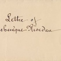 Archeveque Riordan to Madame Keating P3