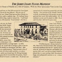 James Leary Flood Mansion Informational Card