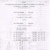 Description of Stained Glass Windows in Chapel P1