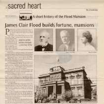 James Clar Flood builds fortune, mansions