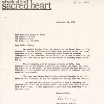 Letter to Bishop Daniel Walsh