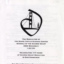 Dedication of Siboni Arts & Science Center Program P1